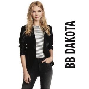 BB Dakota Peppin Vegan Leather Drapey Jacket